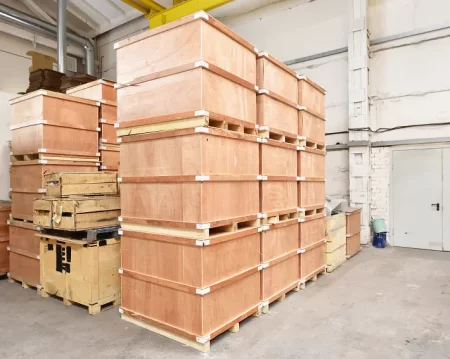 wooden boxes